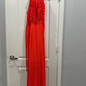 Fashion Nova Vibrant Neon Orange romper